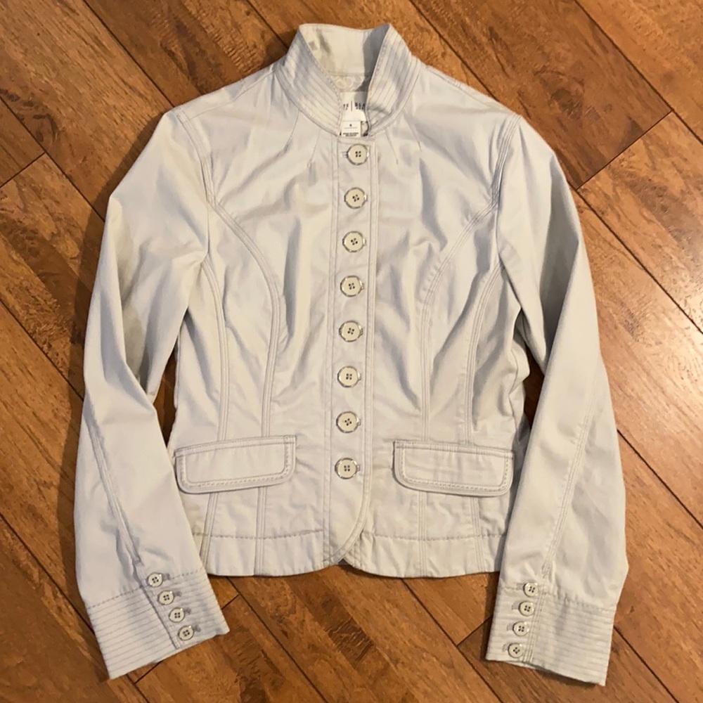 WHBM Gray Military Jacket